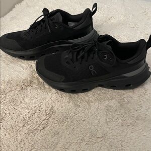 On Running Jet Black Athletic Shoes